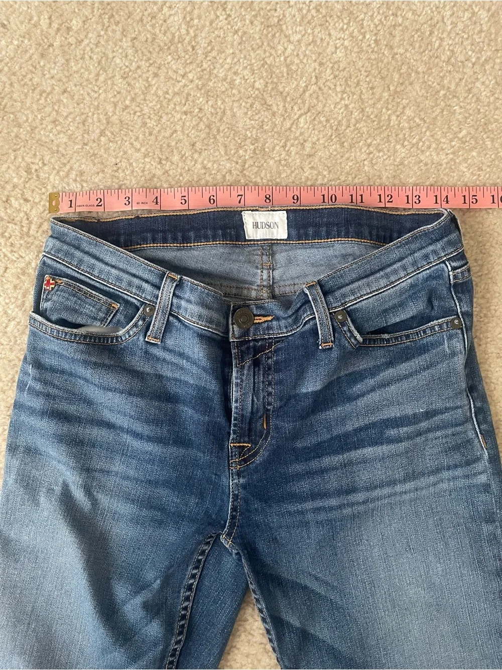 Hudson Jeans Boyfriend Jeans in Medium Blue 29 - Picture 6 of 10